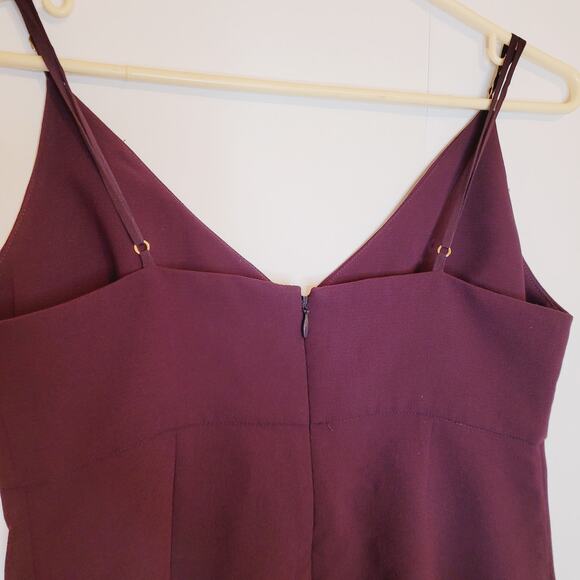 Wilfred Aritzia maroon red slip dress Size 8 minimal clean girl old money - Picture 5 of 11